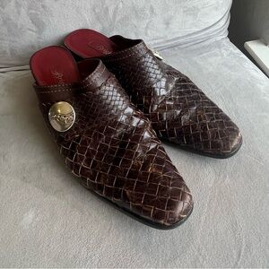 Stanley Brown Woven Leather Loafers‎ Slip-On